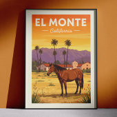 Vintage El Monte California Poster