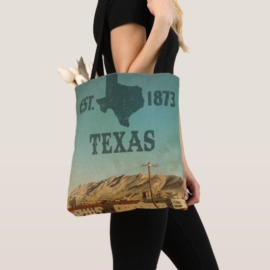 Vintage El Paso Texas Canvas tas (Dichtbij)
