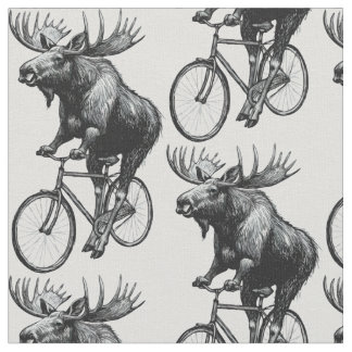 Vintage eland-fietsrijder - Rustieke dierhumor Stof