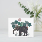 Vintage Elefant Briefkaart (Staand voorkant)