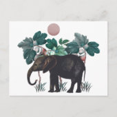 Vintage Elefant Briefkaart (Voorkant)