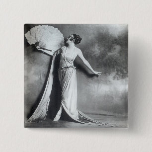 Vintage Elegance 2 Vierkante Button 5,1 Cm