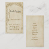 Vintage Elegance 2 Visitekaartje (Voorkant / Achterkant)