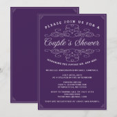 Vintage Elegance | Douaneuitnodiging voor de douch Kaart (Voorkant / Achterkant)