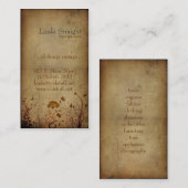 Vintage Elegance Floral Visitekaartje (Voorkant / Achterkant)