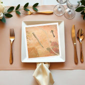 Vintage Elegance Stationery Ephemera ontkoppeling Servet