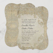 Vintage Elegance Wedding Toile Floral Damask Kaart (Voorkant / Achterkant)