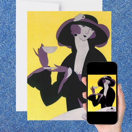 Vintage Elegant Aftermiddag Tea Party Uitnodiging