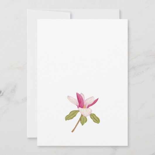 Vintage Elegant Baby shower Kaart (Achterkant)