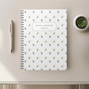 Vintage Elegant Bloem Notitieboek