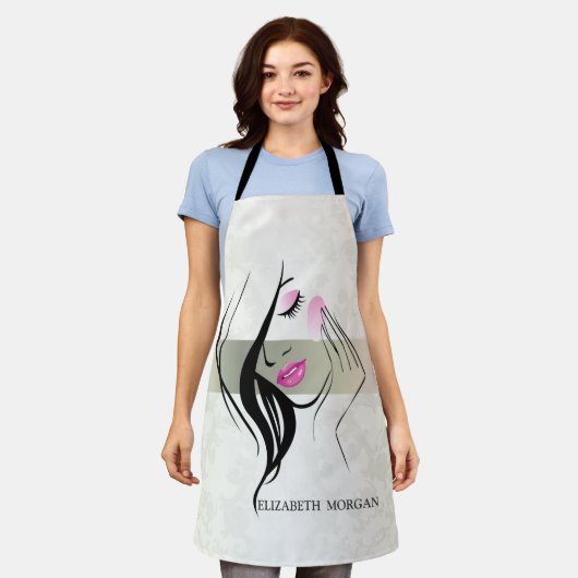 Vintage Elegant, Chic, Kant, Meisje Silhouet Schort (Gedragen)