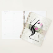 Vintage Elegant, Chic, Kant, Meisjes Silhouet Planner (Display)