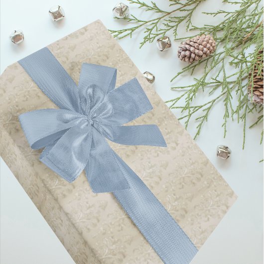 Vintage Elegant Ecru Antique Damask Cadeaupapier