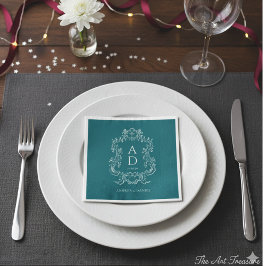 Vintage Elegant Floral Servet