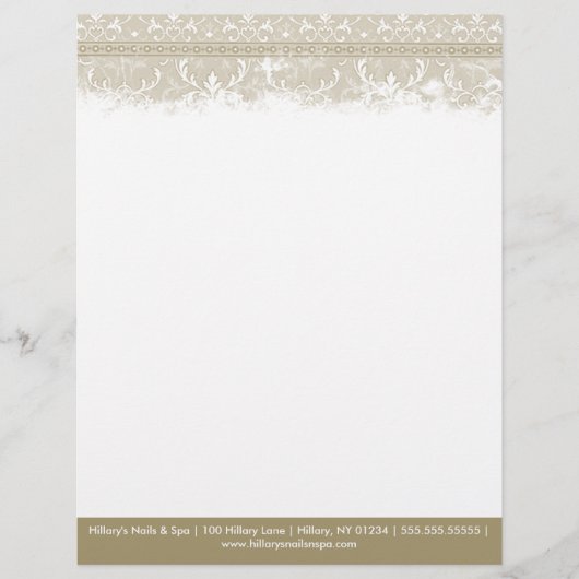 Vintage Elegant Letterhead Briefhoofd Ontwerp (Voorkant)