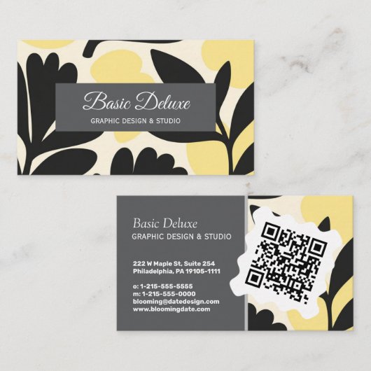 Vintage Elegant Retro – Modern Visitekaartje (Voorkant / Achterkant)