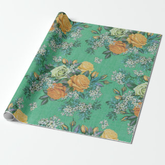 Vintage Elegant Roos Floral bouquet botanical Cadeaupapier