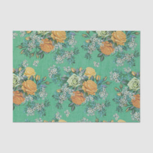 Vintage Elegant Roos Floral bouquet botanical Tissuepapier