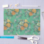 Vintage Elegant Roos Floral bouquet botanical Tissuepapier (Craft)