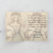 Vintage Elegant Winter Princess Fairytale  Kaart (Binnen)