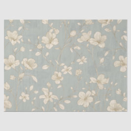 Vintage Elegante Botanische Lijnkunst Tissuepapier