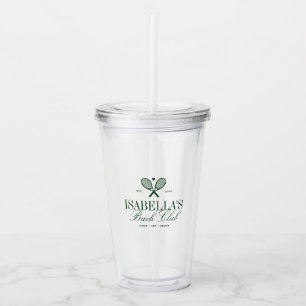 Vintage Elegante Country Club Bachelorette Op Maat Acryl Drinkbeker