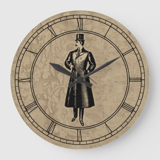 Vintage Elegante Mijnheer Grote Klok (Voorkant)
