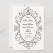 Vintage elegante sierlijk kaart (Voorkant)