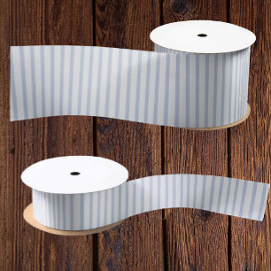 Vintage Elegante Vervaaagde Blauwe Streep Alle Gel Satijnen Lint