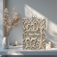 Vintage Elegantie Barok Swirl Grootheid Zachte Ivo