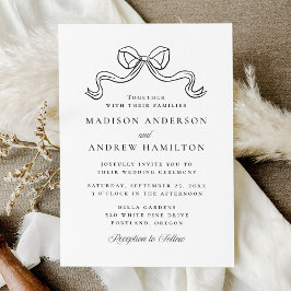 Vintage Elegantie Boog Bruiloft Kaart
