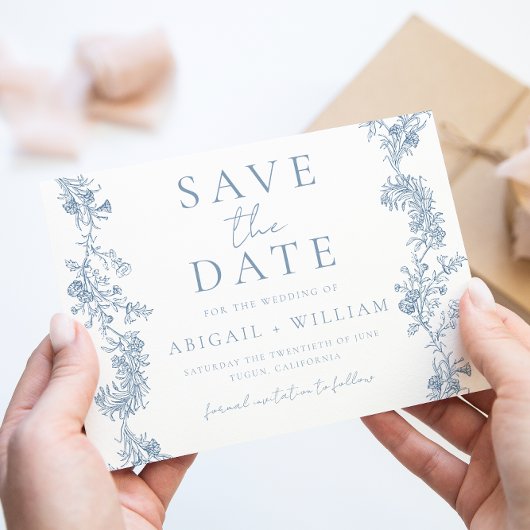 Vintage Elegantie: Klassieke Luxe Bruiloft Save The Date