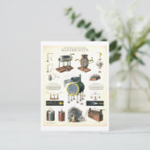 Vintage "Elektriciteit" Onderwijskunde Briefkaart (Staand voorkant)