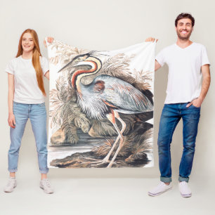 Vintage Elizabeth Gwillim Paars Heron Fleece Deken