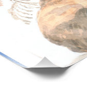 Vintage Elizabeth Gwillim Paars Heron Foto Afdruk (Hoek)