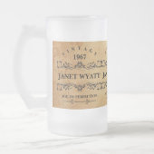 Vintage Elke dag Matglas Bierpul (Links)