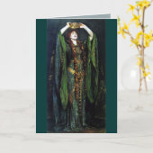 Vintage Ellen Terry als Dame Macbeth Kaart (Gele Bloem)