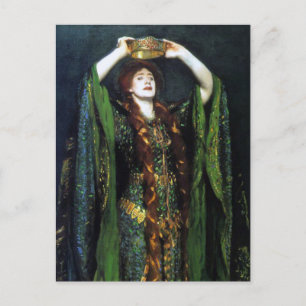 Vintage Ellen Terry als Lady Macbeth Briefkaart