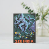 Vintage Ellora Caves India Briefkaart (Staand voorkant)