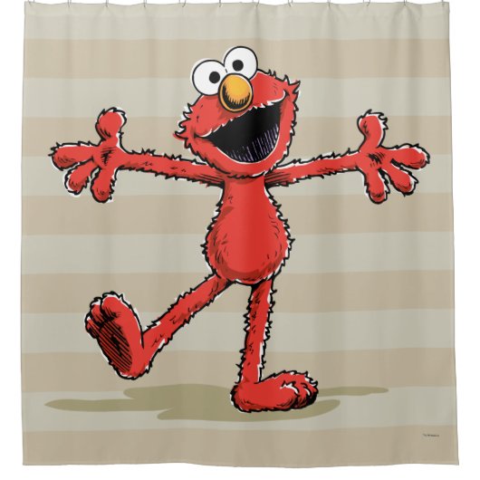 Vintage Elmo Douchegordijn (Voorkant)