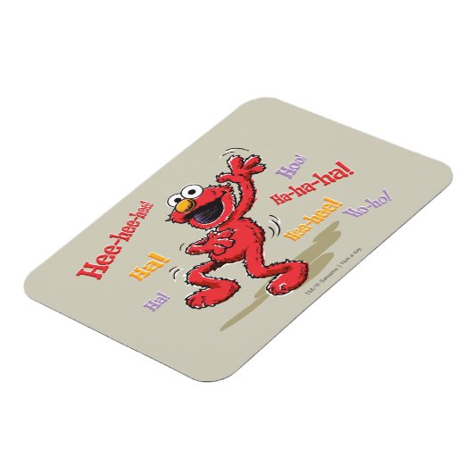 Vintage Elmo Hee-hee. Magneet (Linkerzijde)