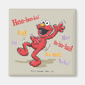 Vintage Elmo Hee-hee. Magneet (Voorkant)