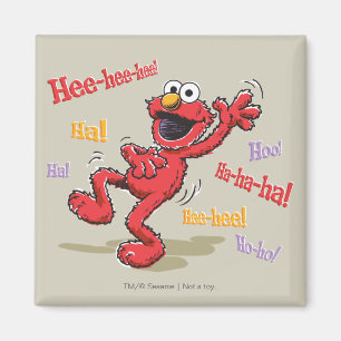 Vintage Elmo Hee-hee. Magneet