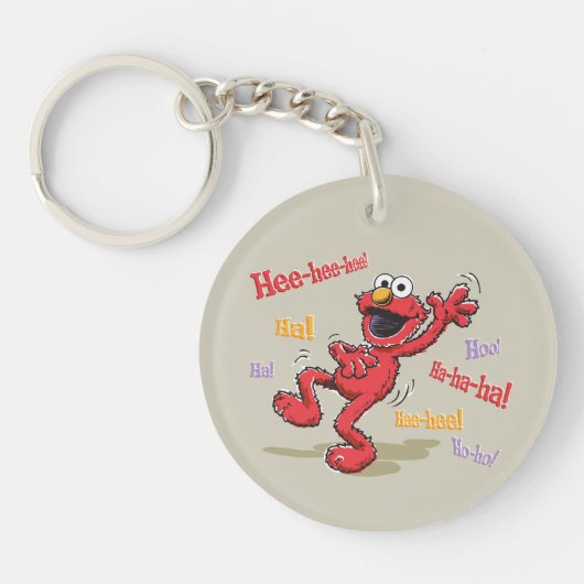Vintage Elmo Hee-hee. Sleutelhanger (Voorkant)