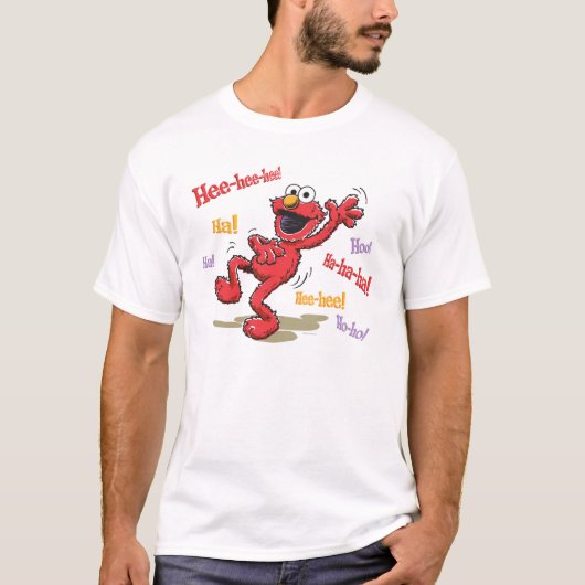 Vintage Elmo Hee-hee. T-shirt (Voorkant)