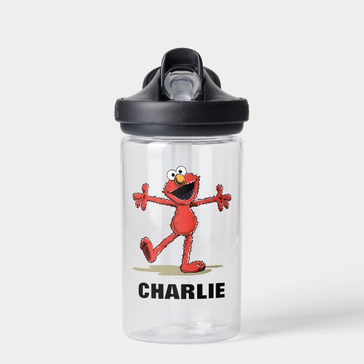 Vintage Elmo | Jouw namen toevoegen Waterfles (Voorkant)