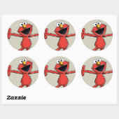 Vintage Elmo Ronde Sticker (Vel)