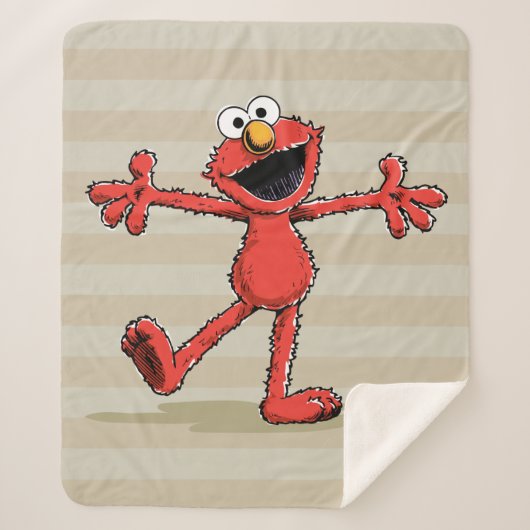 Vintage Elmo Sherpa Deken (Voorkant)