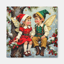 Vintage Elven Fairy Children Christmas