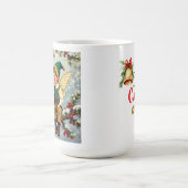 Vintage Elven Fairy Children Christmas Personalize Koffiemok (Center)